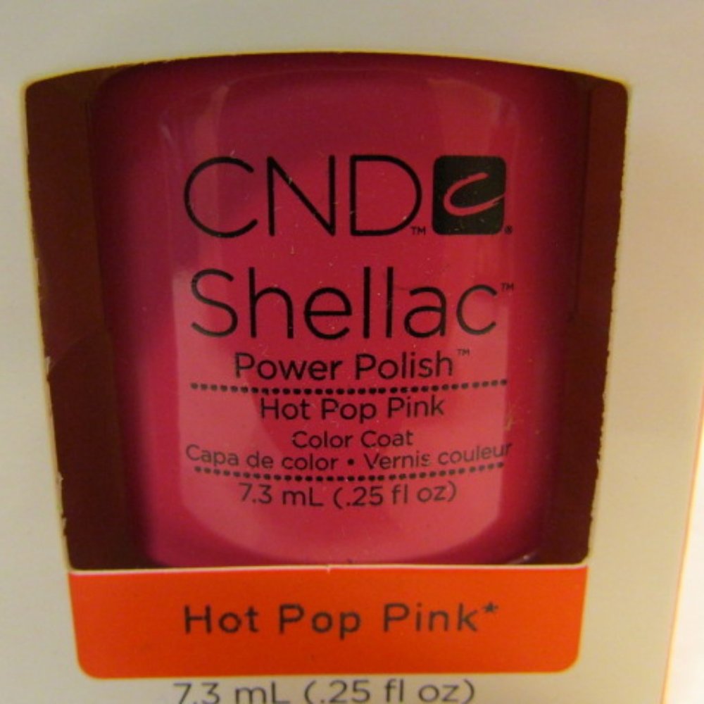 CND Shellac Brand Color Coat “Hot Pop Pink” .25 oz